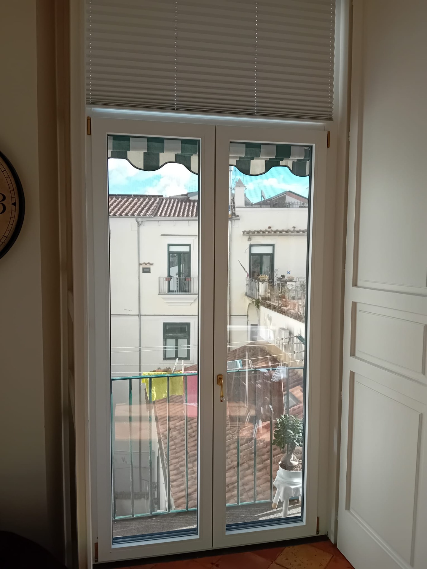 Portafinestra PVC con tenda plissé